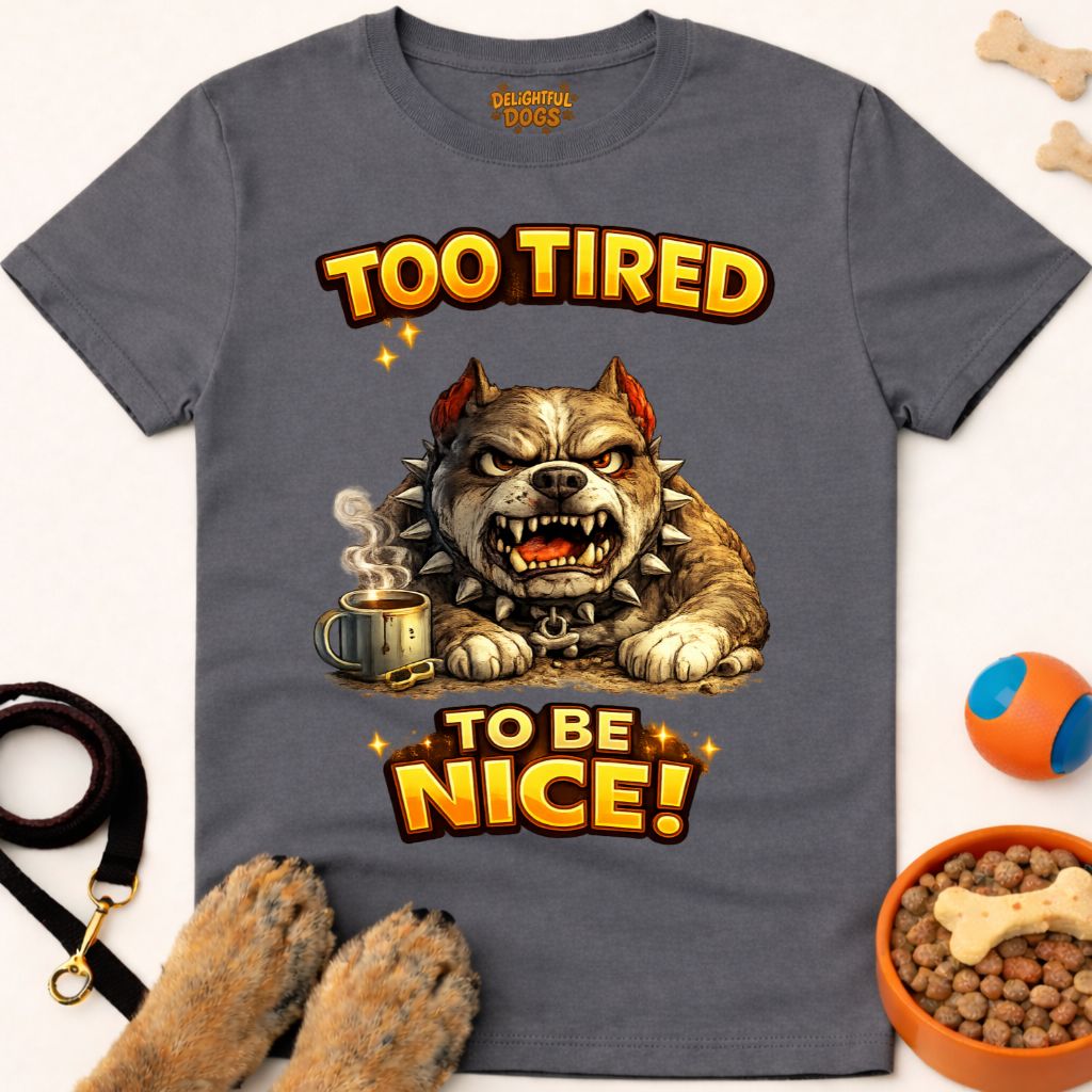 TOO TIRED TO BE NICE!