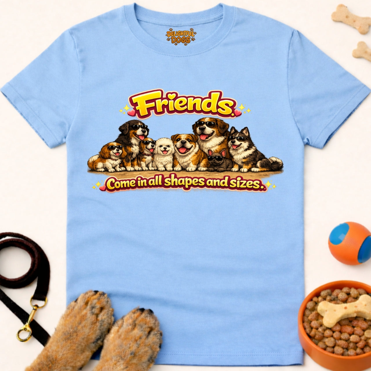 FRIENDS COME IN ALL SHAPES AND SIZES