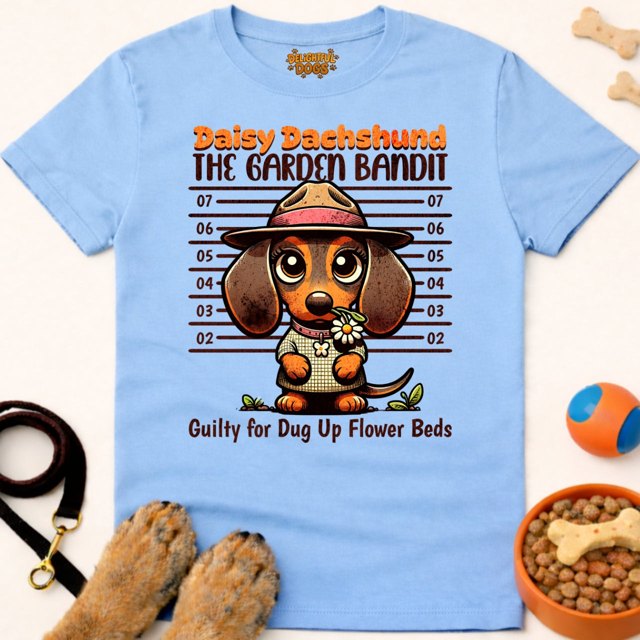 DAISY DASHSHUND THE GARDEN BANDIT