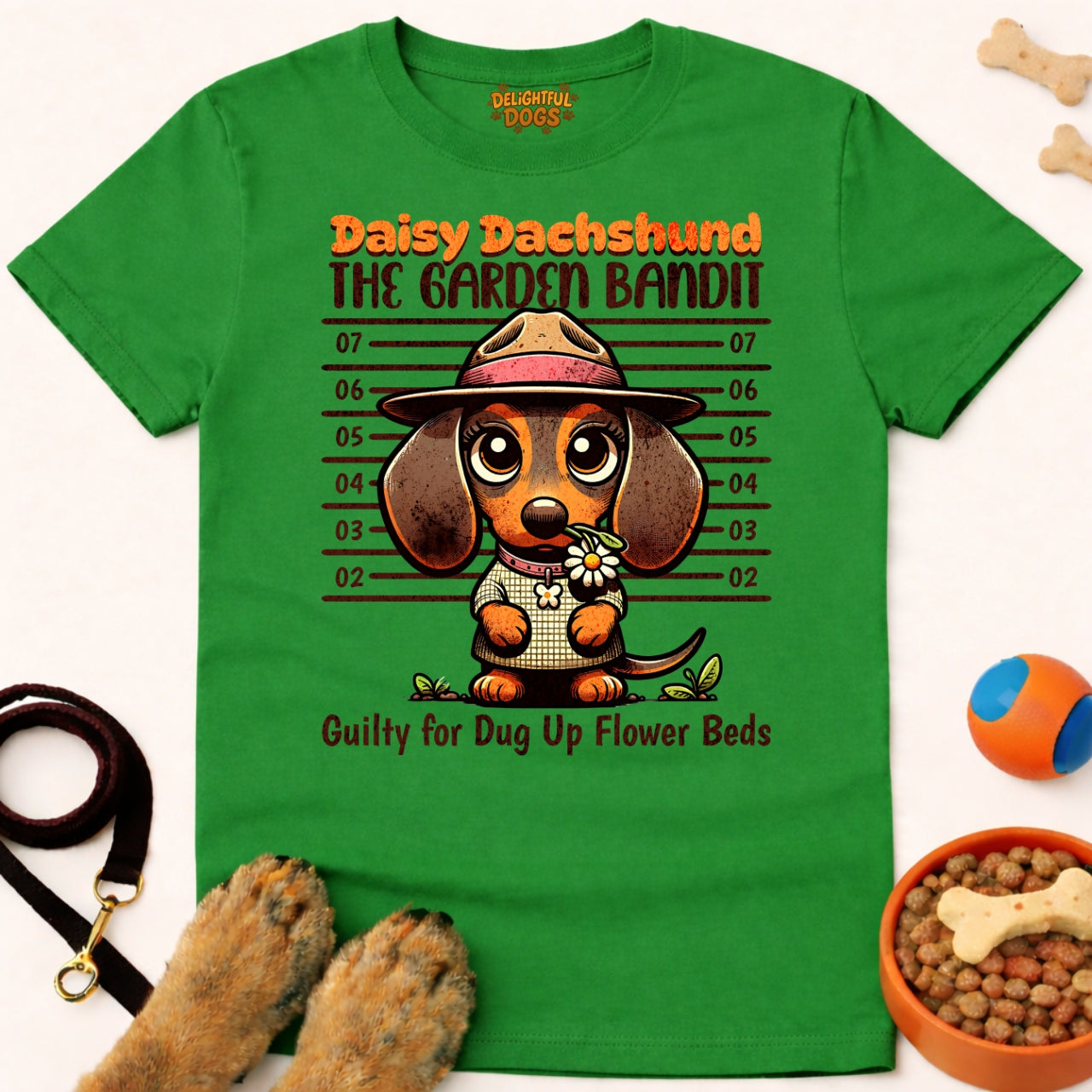 DAISY DASHSHUND THE GARDEN BANDIT
