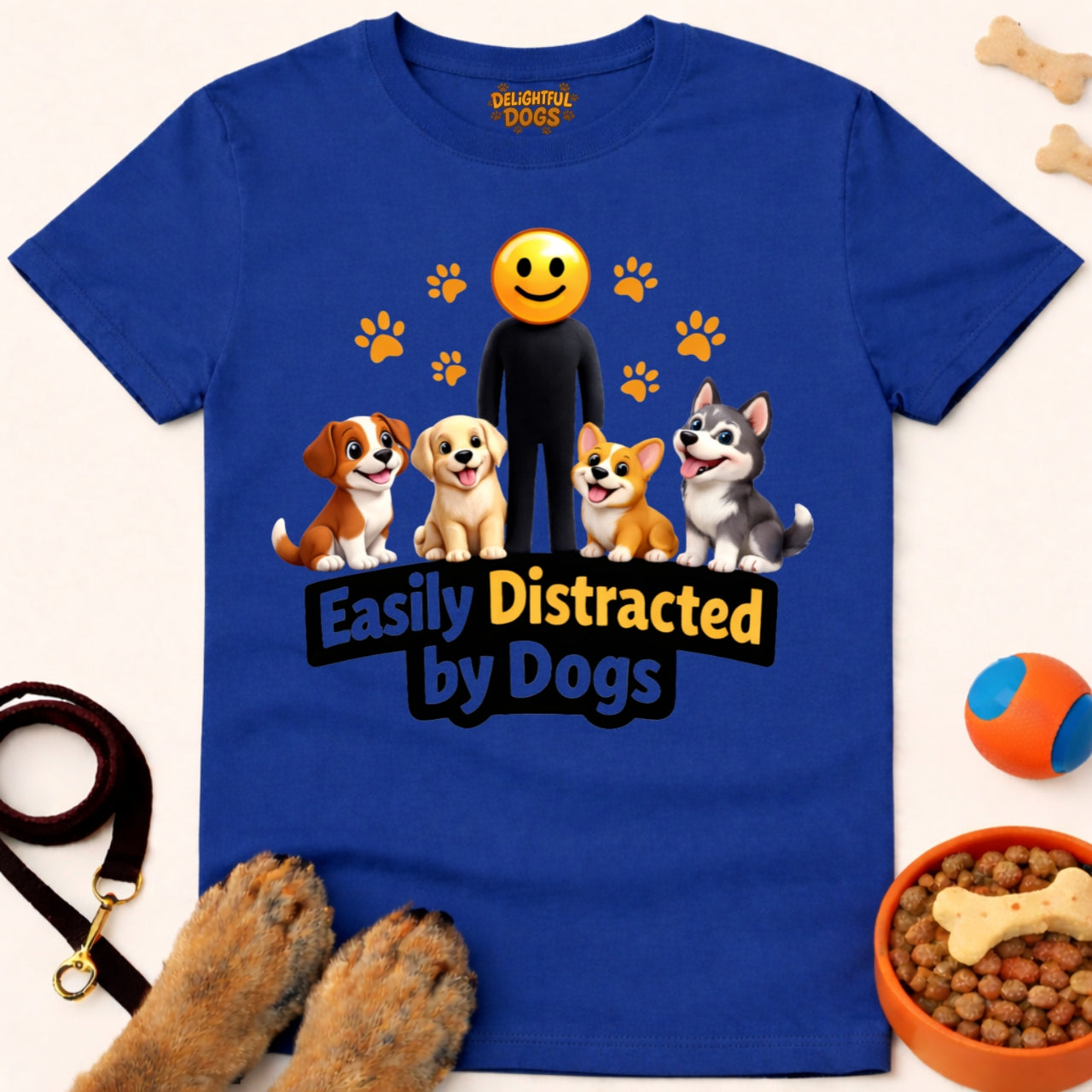EASILY DISTRACTED BY DOGS