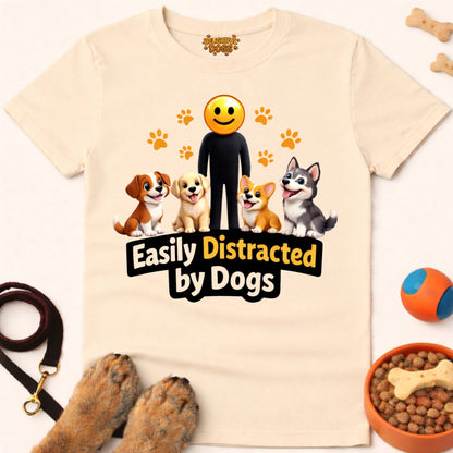EASILY DISTRACTED BY DOGS