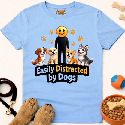 EASILY DISTRACTED BY DOGS