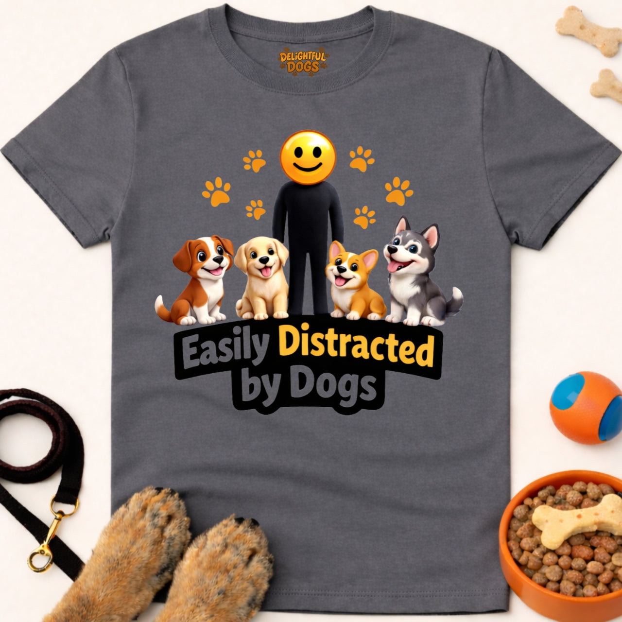 EASILY DISTRACTED BY DOGS