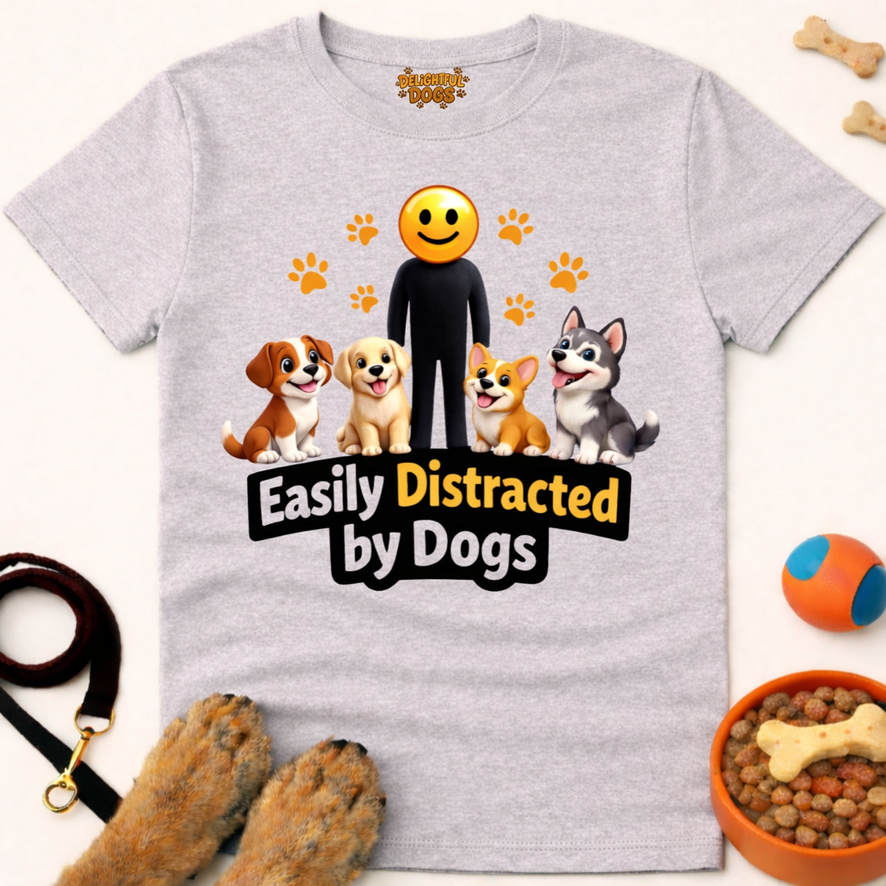EASILY DISTRACTED BY DOGS