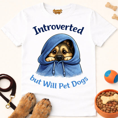 INTROVERTED BUT WILL PET DOGS (German Shepherd)