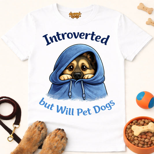 INTROVERTED BUT WILL PET DOGS (German Shepherd)