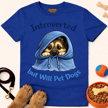 INTROVERTED BUT WILL PET DOGS (German Shepherd)