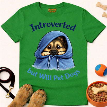 INTROVERTED BUT WILL PET DOGS (German Shepherd)