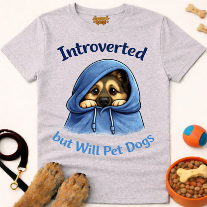 INTROVERTED BUT WILL PET DOGS (German Shepherd)