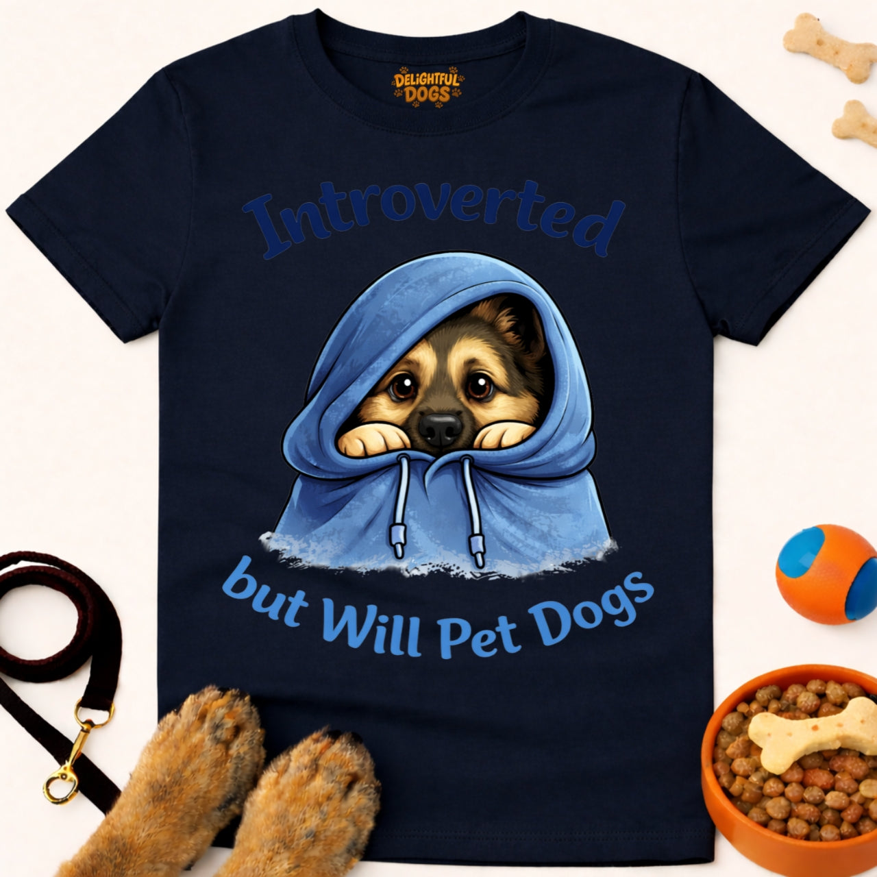 INTROVERTED BUT WILL PET DOGS (German Shepherd)