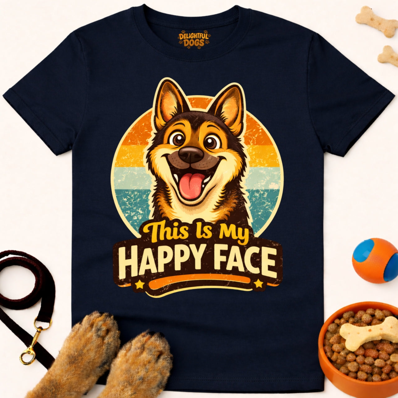 THIS IS MY HAPPY FACE (German Shepherd)