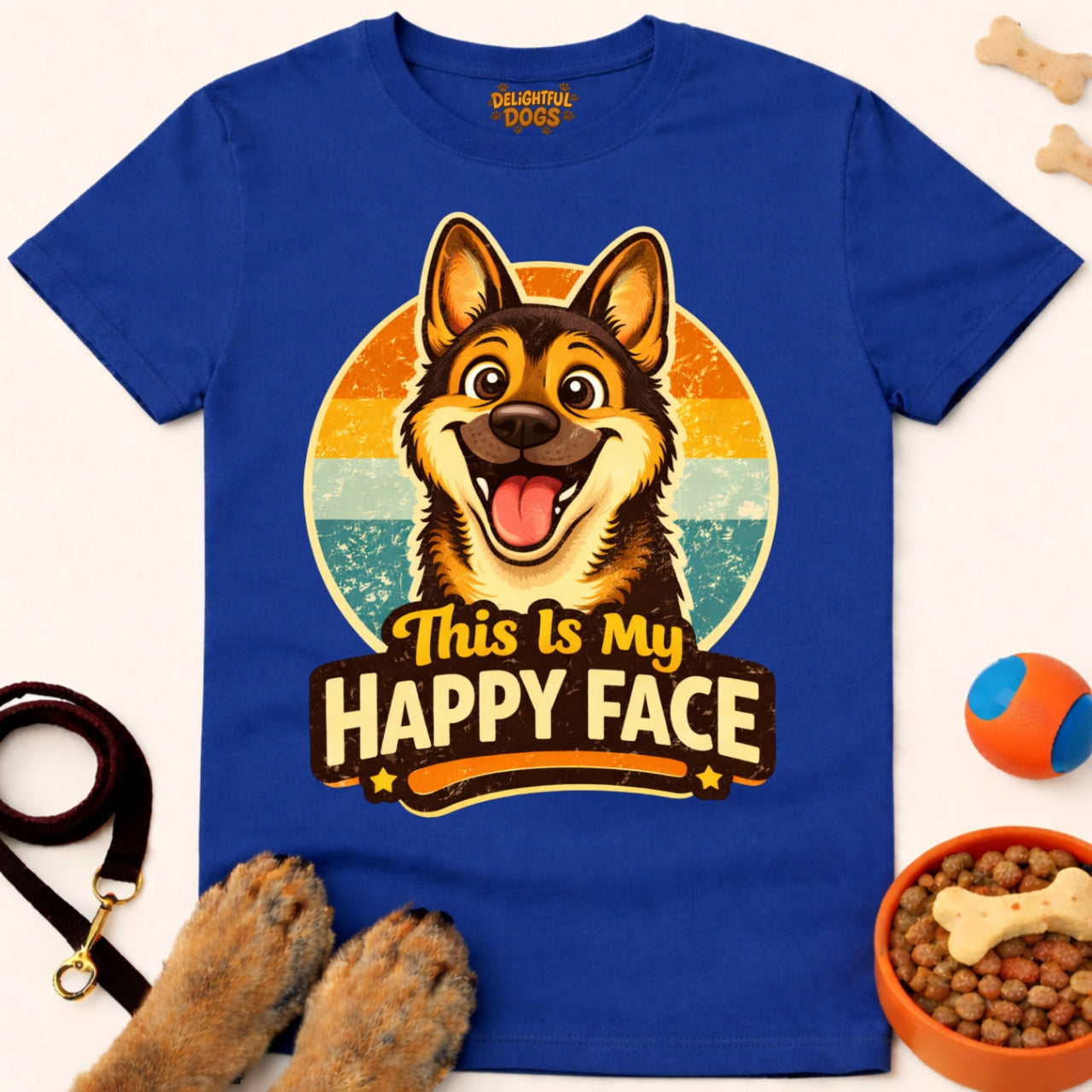 THIS IS MY HAPPY FACE (German Shepherd)